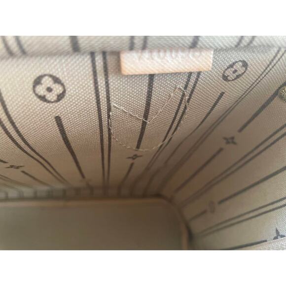 Authentic Louis Vuitton Neverfull PM Monogram Tote Shoulder Bag LV Brown Tan - Picture 8 of 10